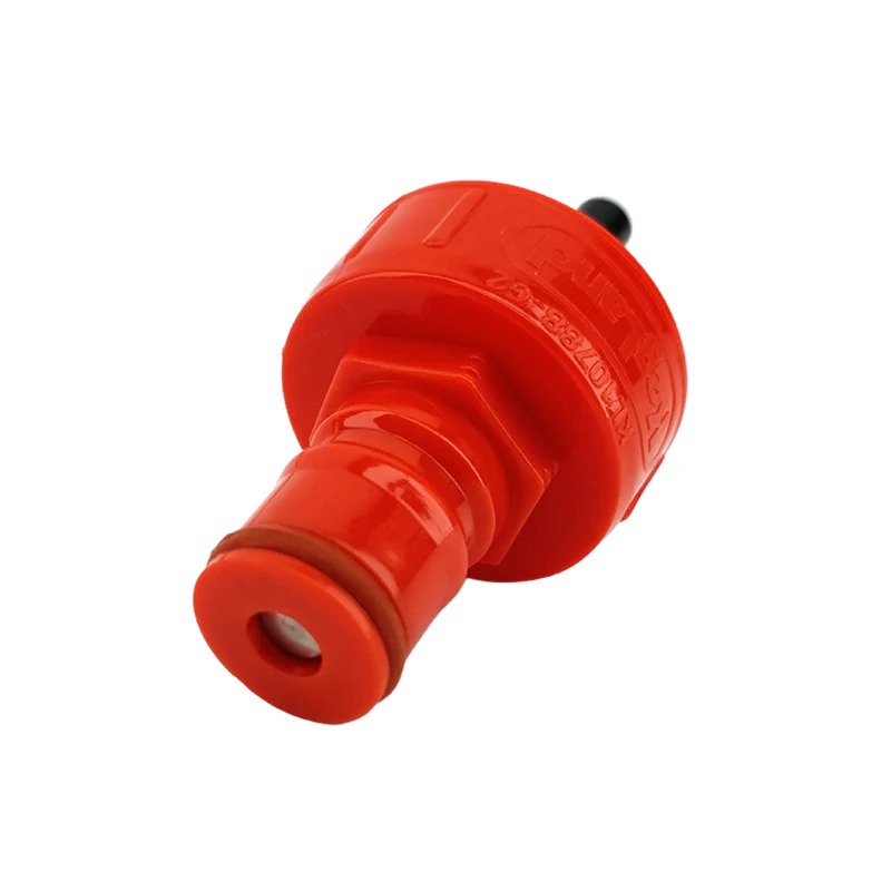 KegLand DuoTight Carbonation Cap rood (kunststof) voor petfles - Afbeelding 2