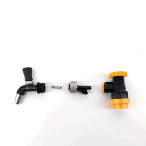 KegLand NukaTap Mini tapkraan met auto close veer Duotight adapter bundel