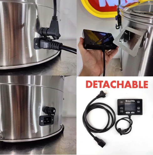 BrewZilla 65 liter Gen 4.1 all-in-one elektrische brouwketel met pomp 3500 Watt - Afbeelding 4