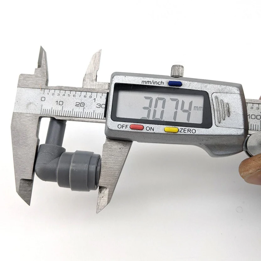 Duotight koppeling elleboog 90 graden bocht 3/8” (8 mm) mannelijk naar vrouwelijk aansluiting - Afbeelding 5