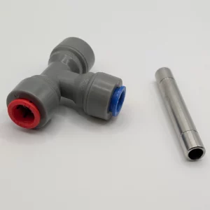 Duotight 9,5 mm (3/8") Thermowell T-stuk geschikt voor sondes met een buitendiameter van 3,5–4,5 mm